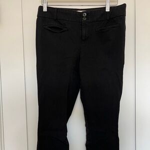 Anthropologie Women Black Essential Slim Trousers Size 8